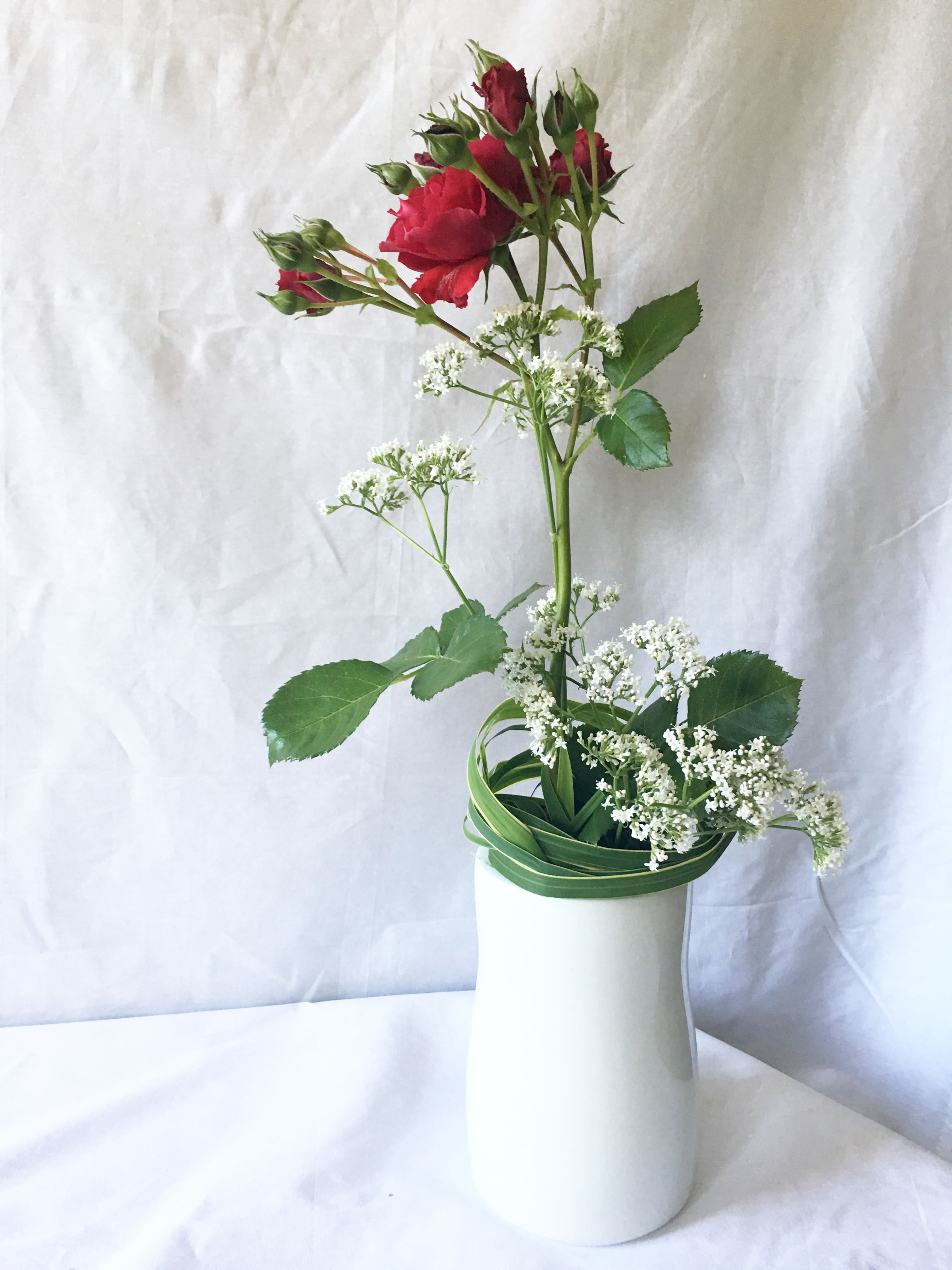 Ikebana rote Rose berlingarten