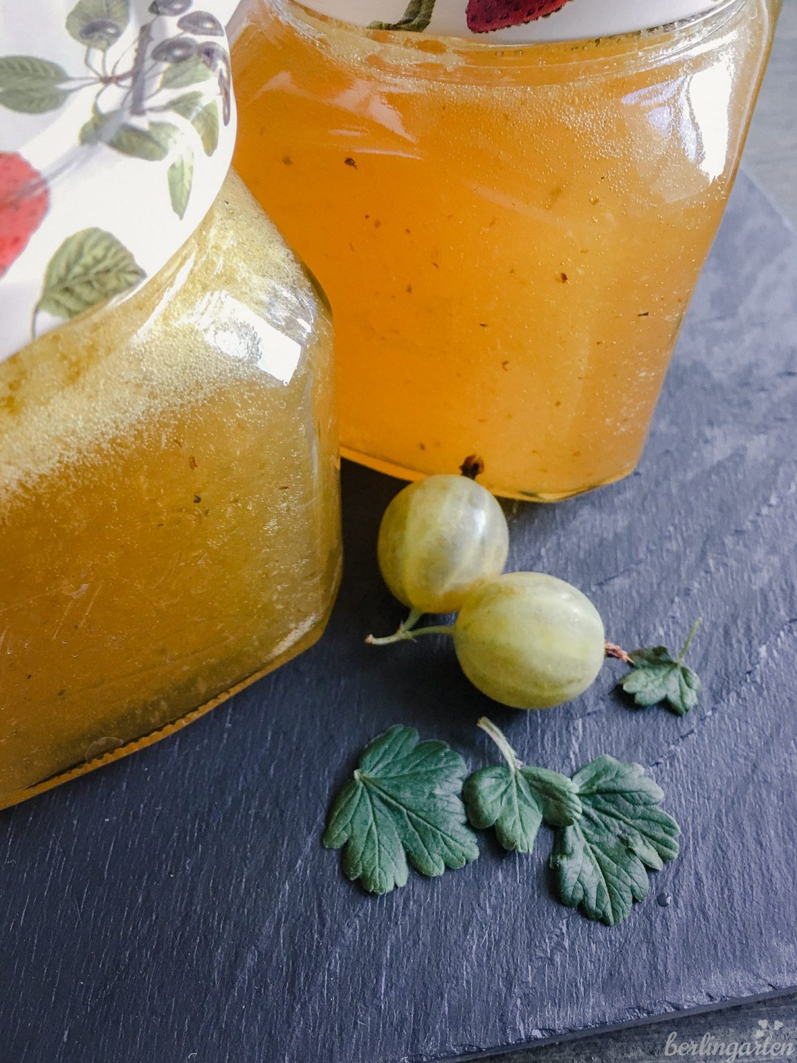 Rezept Stachelbeermarmelade: raffiniert anders mit Wein, Zitrone &amp; Ingwer